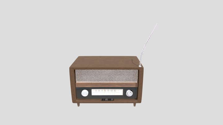 vintage Radio 3D Model