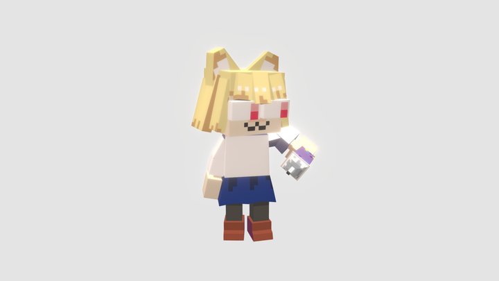 Neco arc tries the grimace shake 3D Model