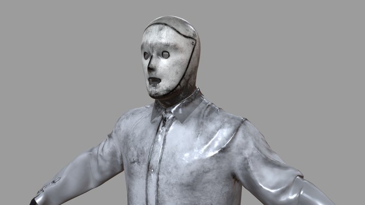 man wearing mask 3D Model