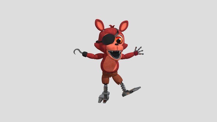 adventure_foxy_fnaf_world 3D Model