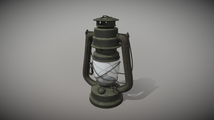 Lantern from Substance Painter 2018 Tutorial 3D Model