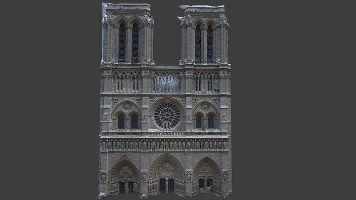 Notre Dame - 500 Images 3D Model