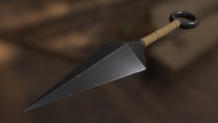 modèle 3D de Couteau de lancer Ninja Kunai CG Données CAO - TurboSquid  1166131