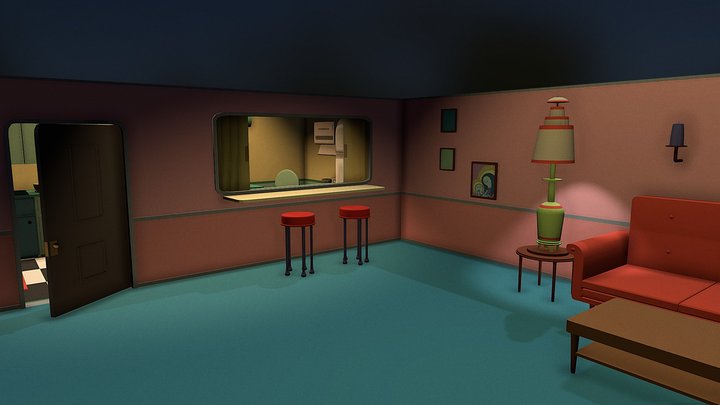 Marceline's house - 1 floor 3D Model