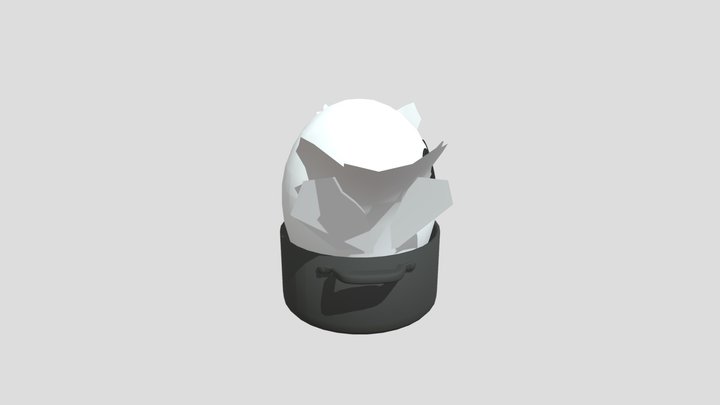 Peach Easter Egg 3D Model