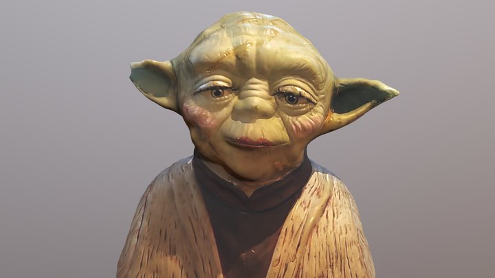 Yoda from curry soup restaurant at Ebisu 3D Model