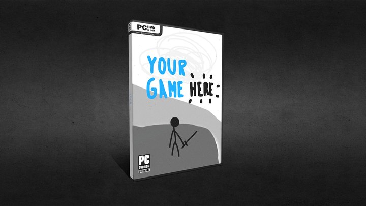 PC Game Box / Box Art template 3D Model