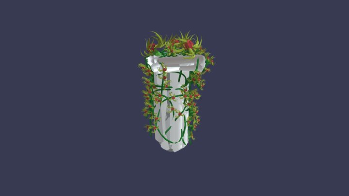 spring court pillar Y 3D Model