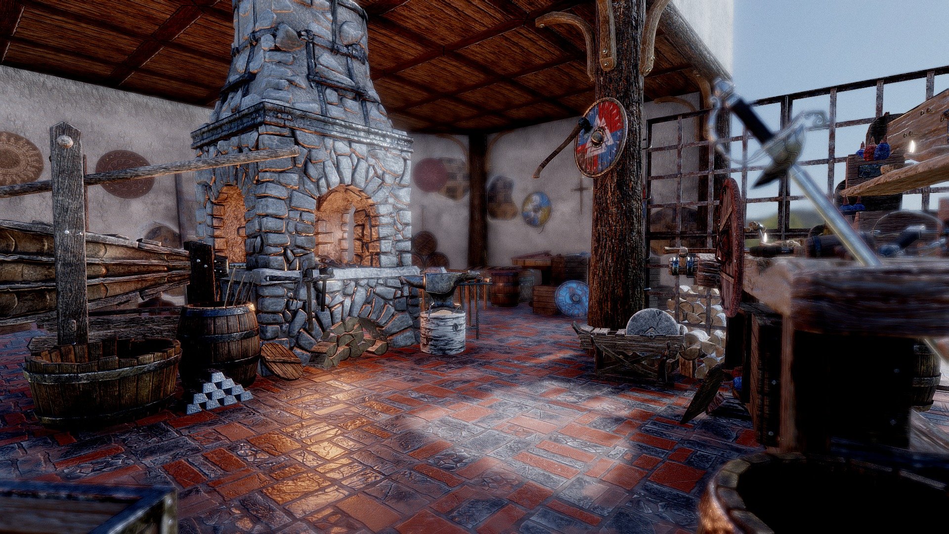 Medieval workshop | Assets pack - 3D model by Gnossiennes [8f0aef8 ...