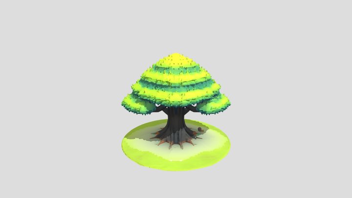 Large oak tree – Kostenloses 3D-Modell STL