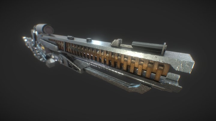 GUARDIANS OF THE GALAXY : Rocket's Railgun 3D Model