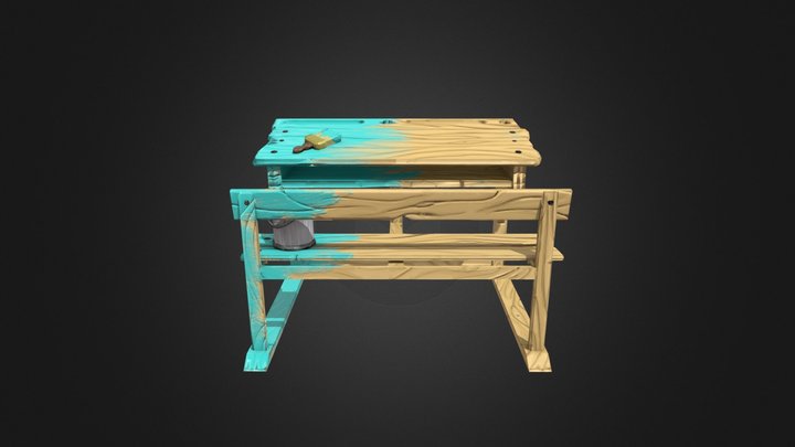 Desk low 3D Model