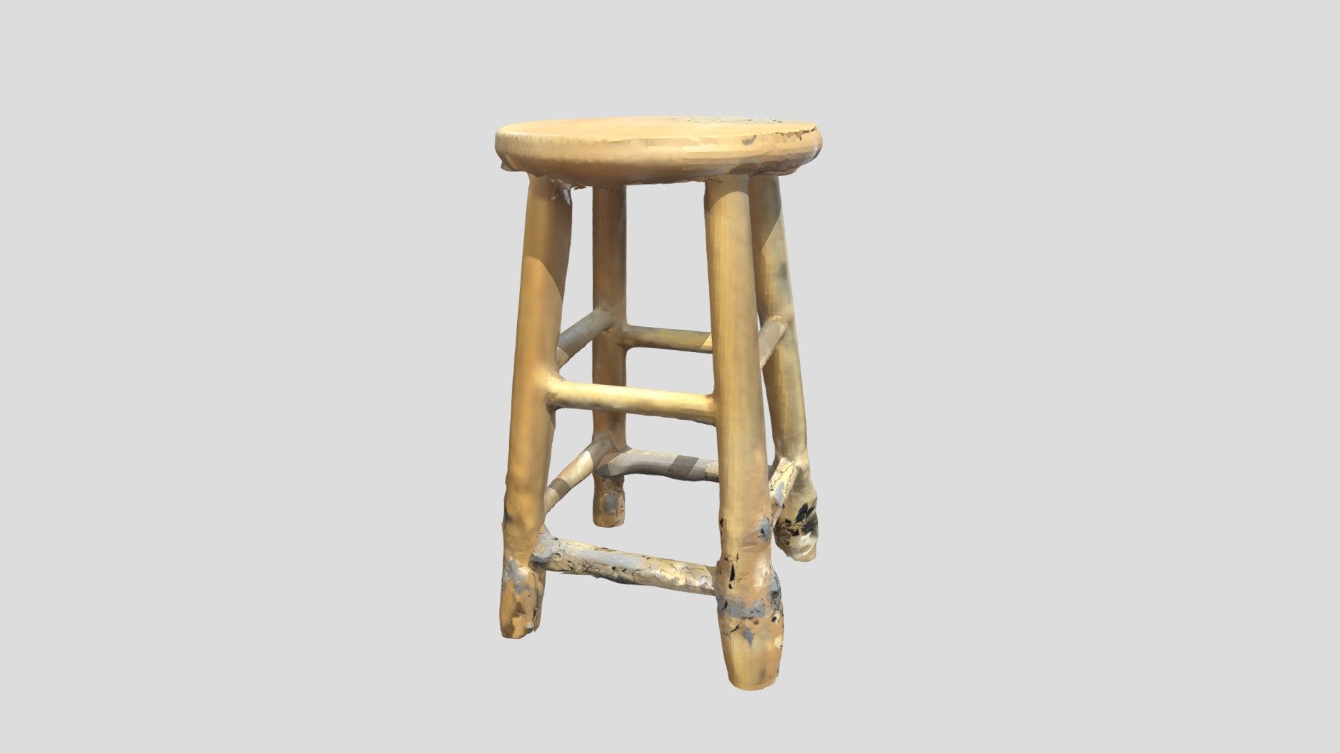 Wooden Stool Photogrammetry