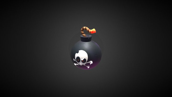 Stylized Pirate Bomb 3D Model