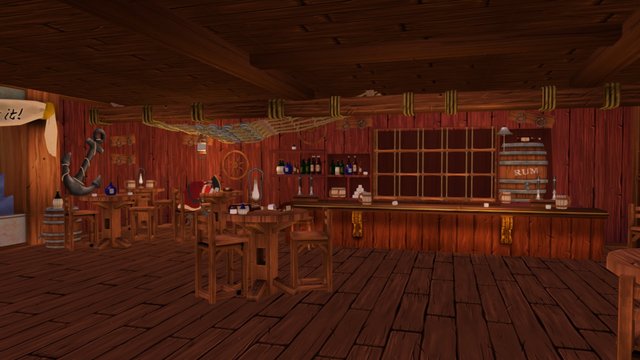 The Salty Cod Bar (Crazy Pirate Slots 2) 3D Model
