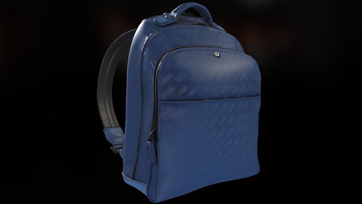 Mochila Montblank azul – Free 3D Model STL