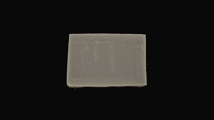 Akkadian Seal impression DUROM N2371 3D Model