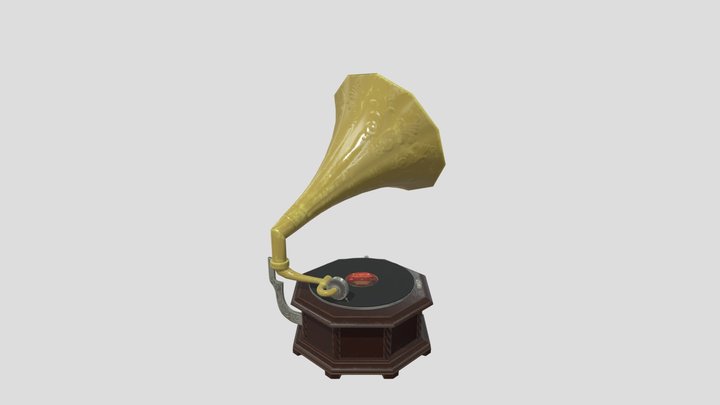 Grammophone_LP 3D Model