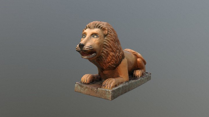 Mati Capitol Lion Statue 3D Model