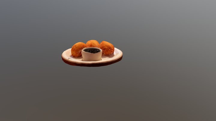 Salt Cod Fritters 3D Model