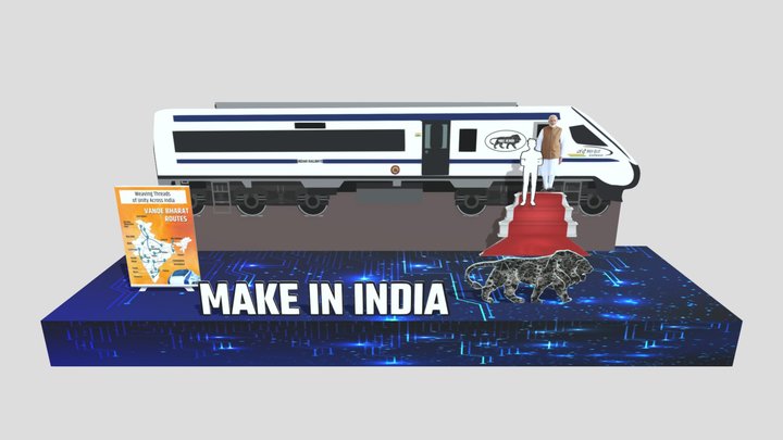 Make In India 3D Model