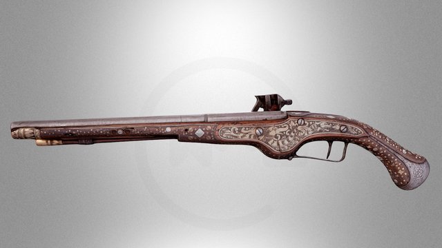 Pistol with circular lock