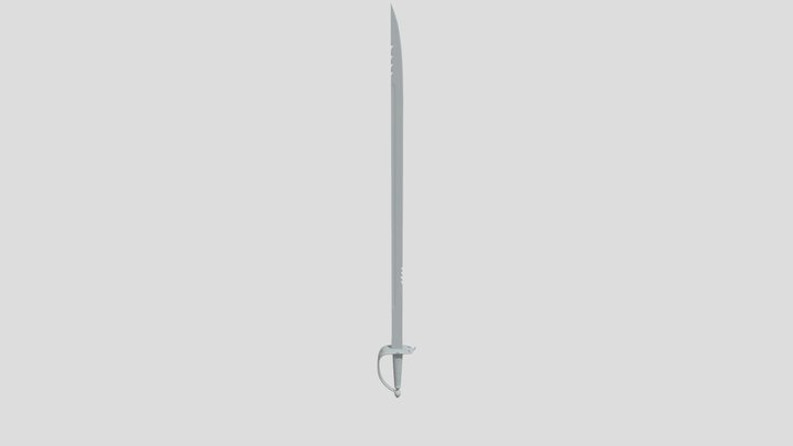 Pirate Cutlass (Model Showcase) 3D Model