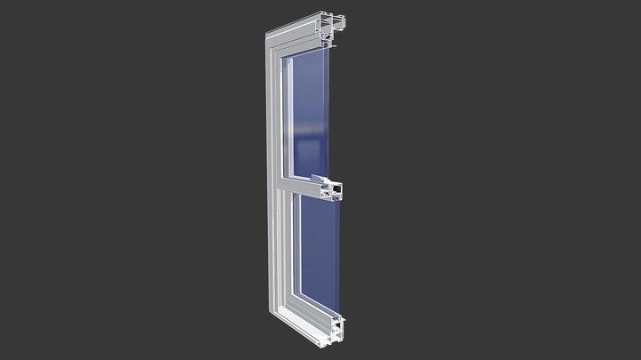DH77WW_EQUAL GLASS_SLOPED SILL 3D Model