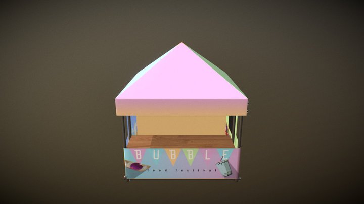 Shop Stall 3D Model