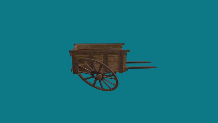 Old Wagon 3D Model