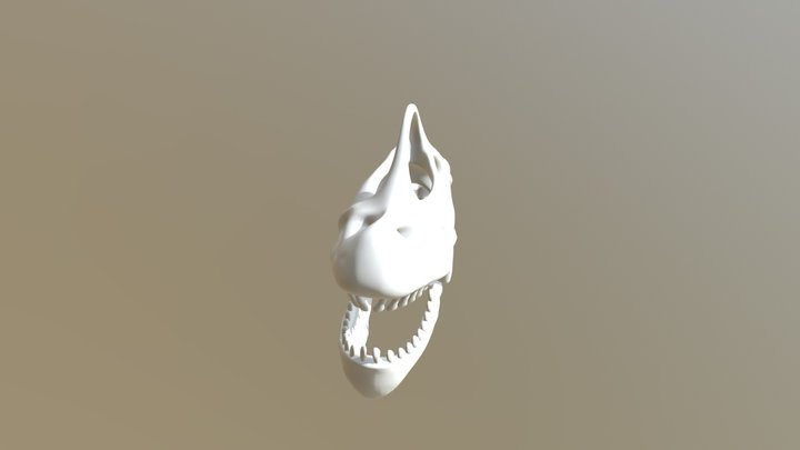 Giraffatitan brancai Skull, 3D Model