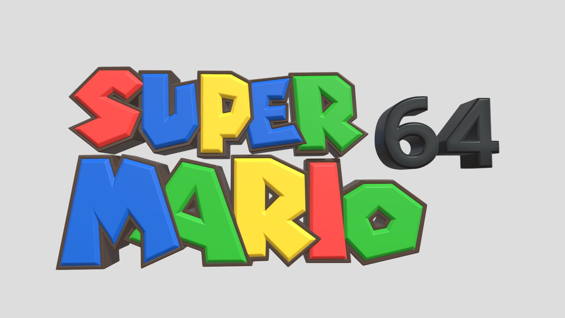 Super Mario 64 Title Remake - 3D model by Skelenius507 (@elpocho ...