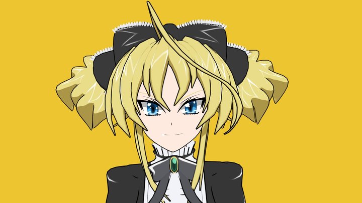 Mittelt - Anime Girl Character - High School DxD 3D Model