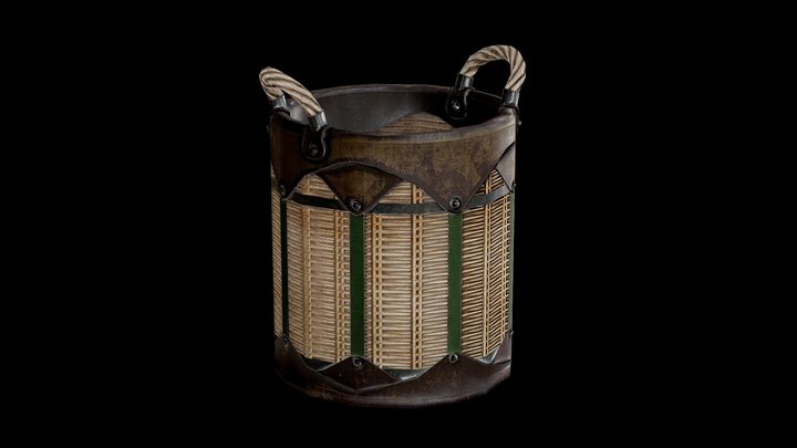 Wicker Basket – Modello 3D gratuito STL