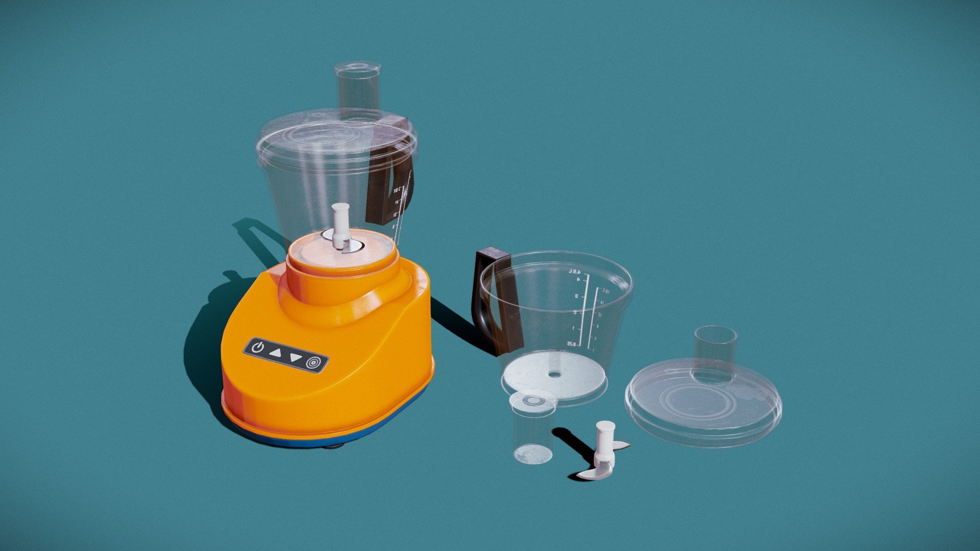 Food Processor Game Ready Asset Buy Royalty Free 3D model by 3D Chop