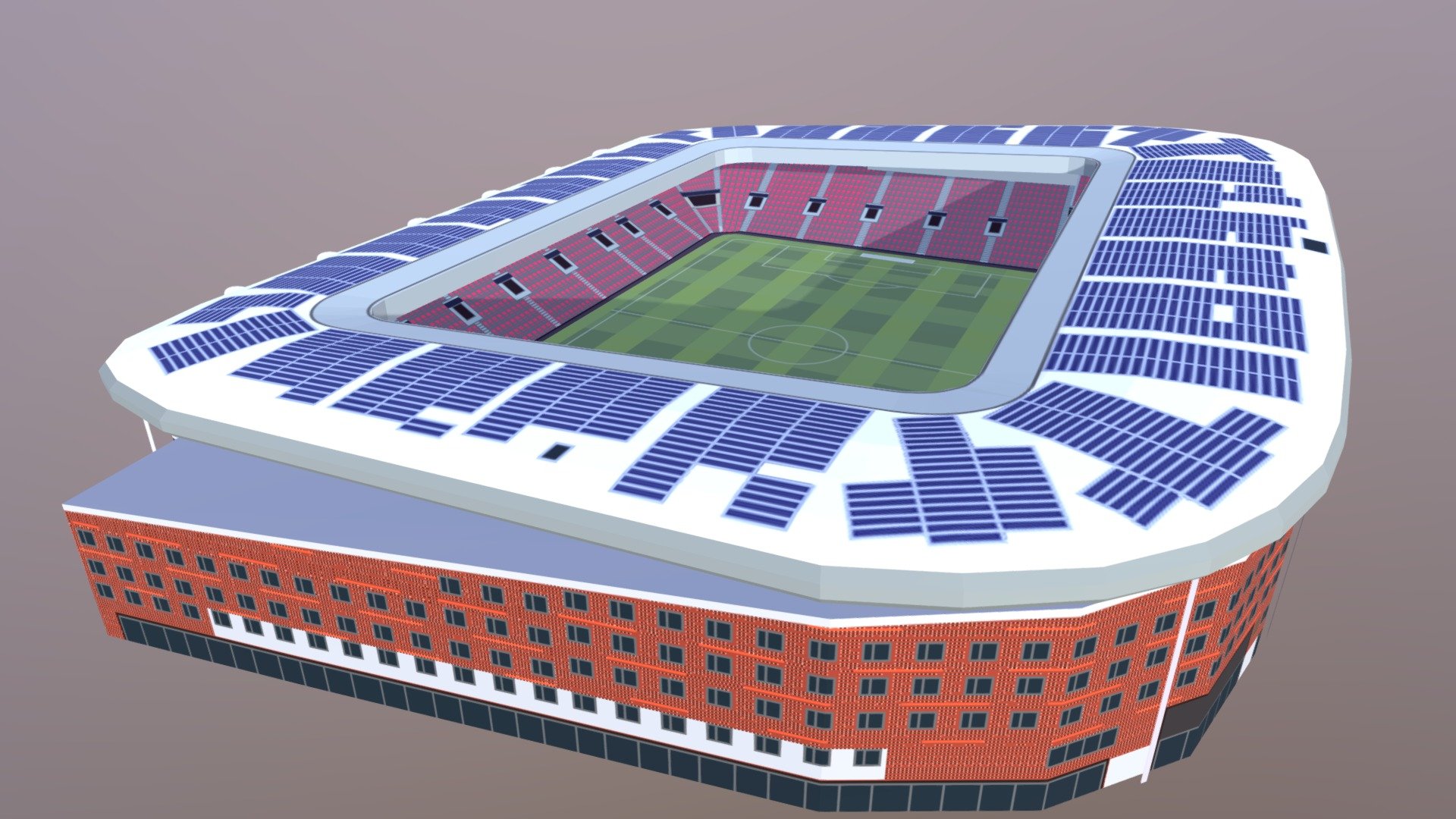 3D model Eden Garden Stadium VR / AR / low-poly