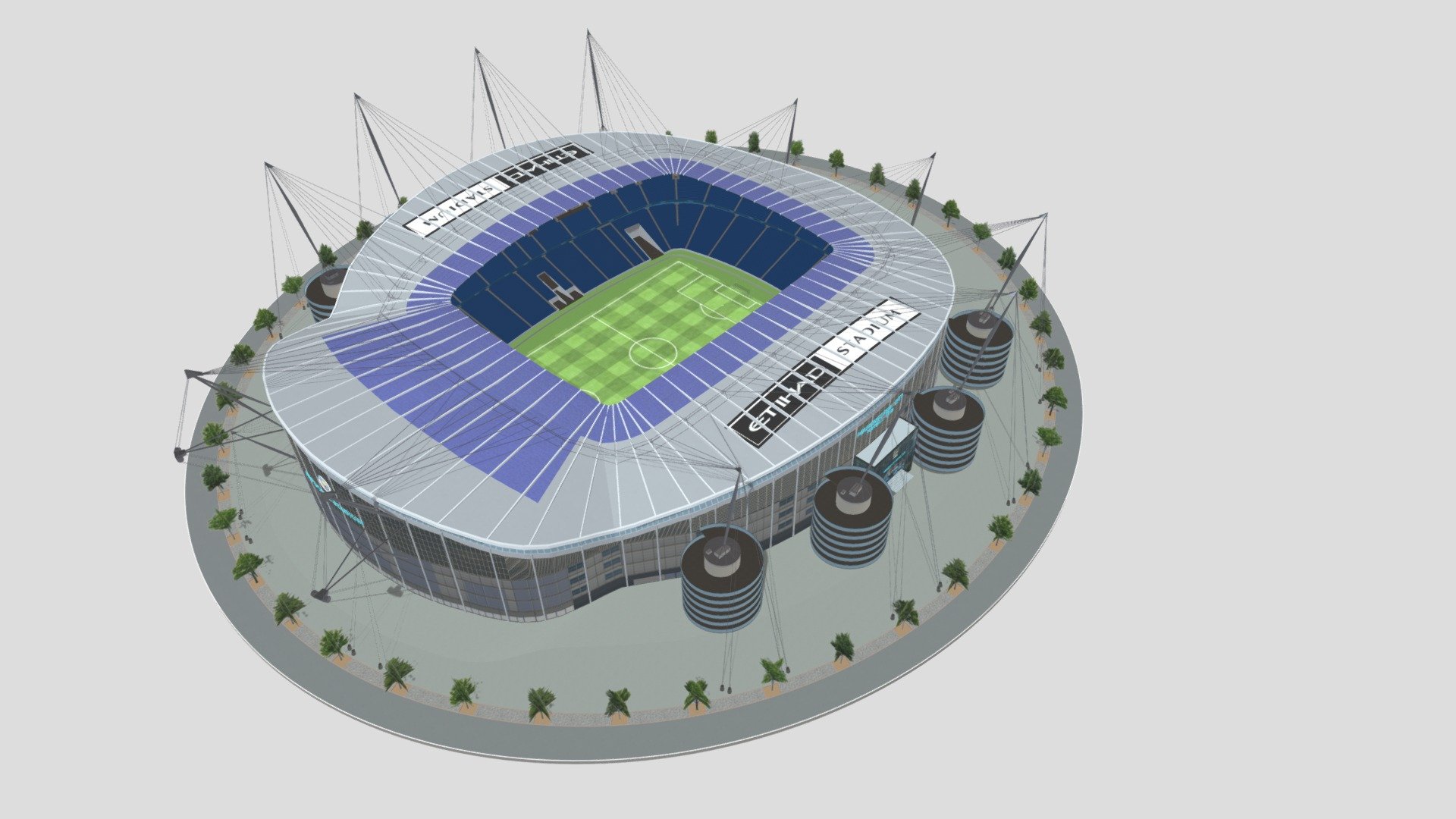 Etihad Stadium Manchester - 3D Model By Nuralam018 [8f1d479] - Sketchfab