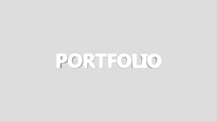 portfolio 3D Model
