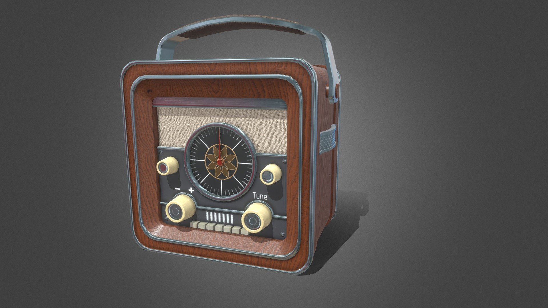 Vintage Radio — Sketchfab embed 3D viewer