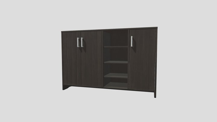 Wooden Cabinet – Kostenloses 3D-Modell STL