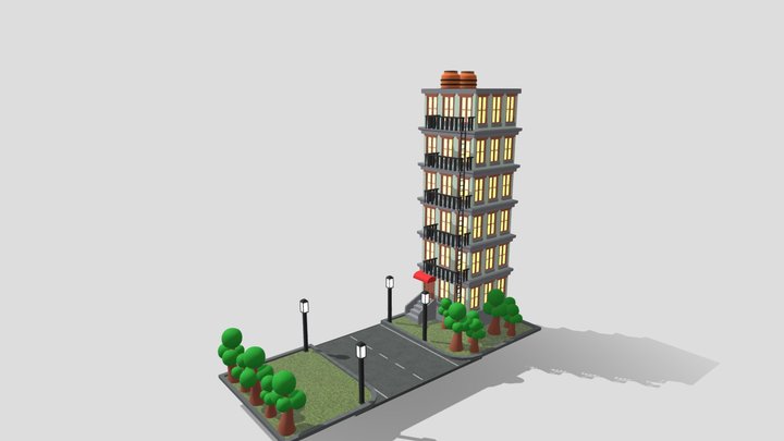 Prédio Maquete 3D Model