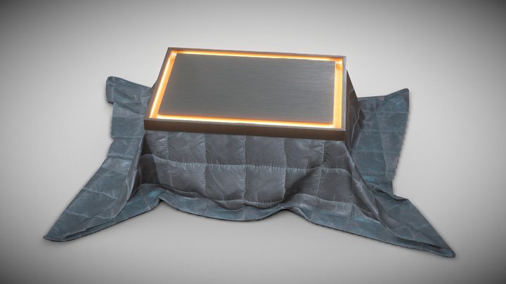 Cyberpunk kotatsu [ low poly  ] 3D Model