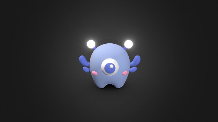 Cute monster model 3D Model