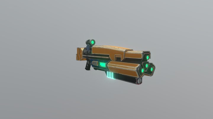 Scifi Rifle 3D Model