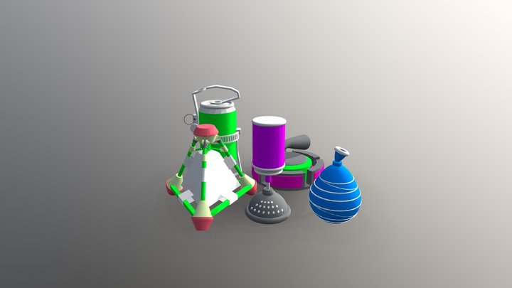 Splatoon Bombs 3D Model