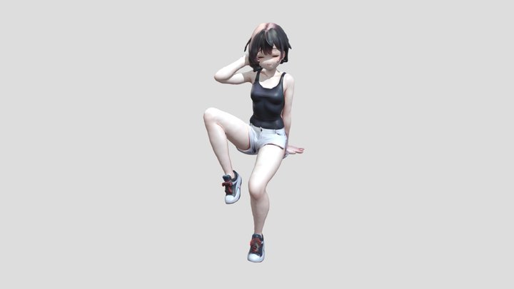 Summer Sweat on the Park Bench 3D Model