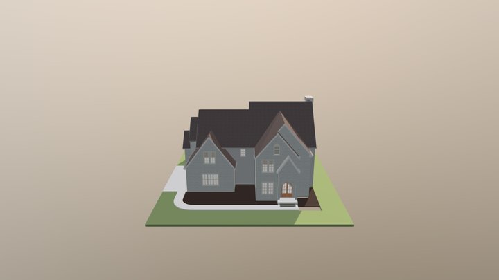 MODERN TUDOR HOUSE 3D Model