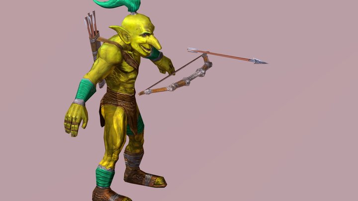 Goblin Archer 3D Model