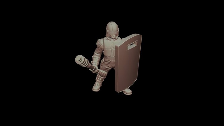 Riot Space Police 3D Model