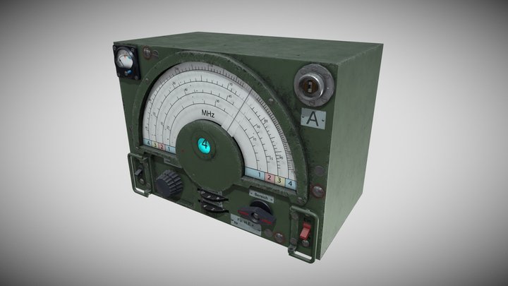 German Field Radio Fu H.E.v. 3D Model